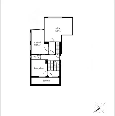 Pronájem bytu 2+kk, Praha - Prosek, Poleradská, 40 m2