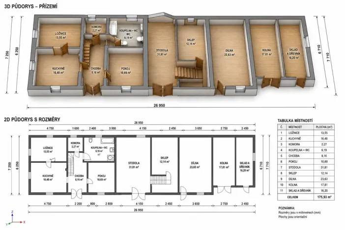 Prodej rodinného domu, Velký Chlumec - Malý Chlumec, 110 m2