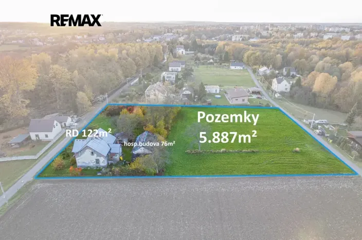 Prodej pozemku pro bydlení, Orlová, K Zimovudce, 5887 m2