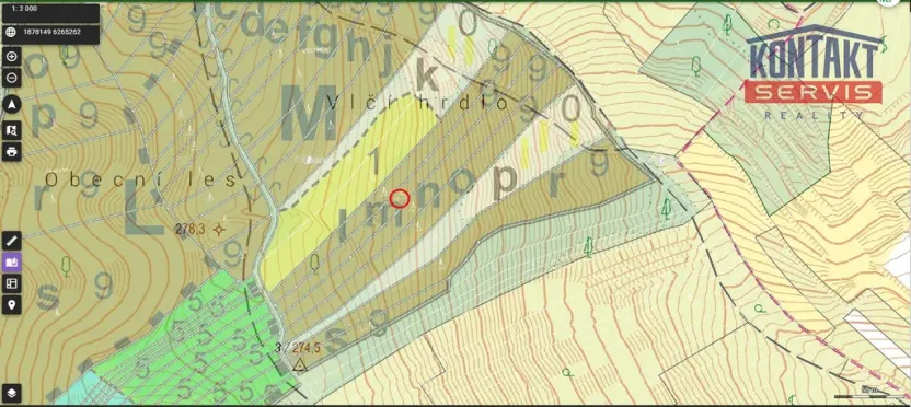 Prodej lesa, Kobylí, 2800 m2
