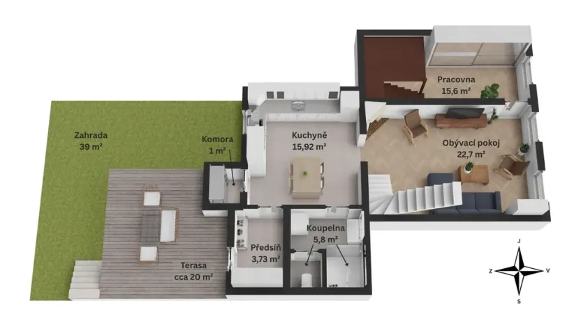 Prodej bytu 4+1, Modřice, Masarykova, 151 m2