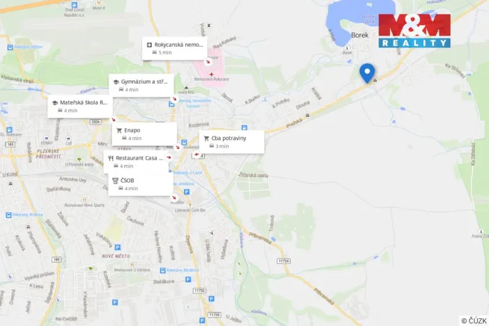 Pronájem bytu 3+kk, Rokycany - Borek, Pražská, 72 m2