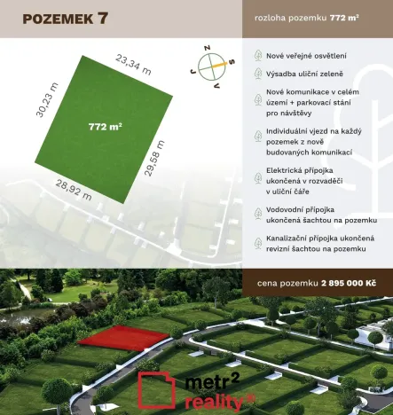 Prodej pozemku pro bydlení, Uničov, 772 m2