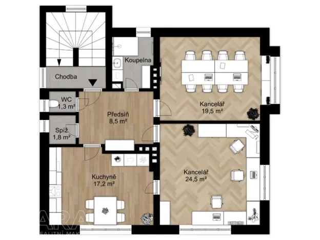 Pronájem bytu 2+1, Praha - Hodkovičky, K dubinám, 80 m2