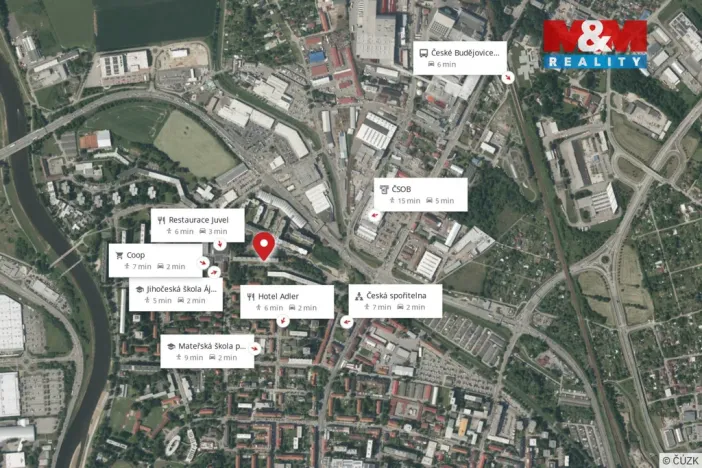 Pronájem bytu 2+1, České Budějovice - České Budějovice 3, Plzeňská, 50 m2
