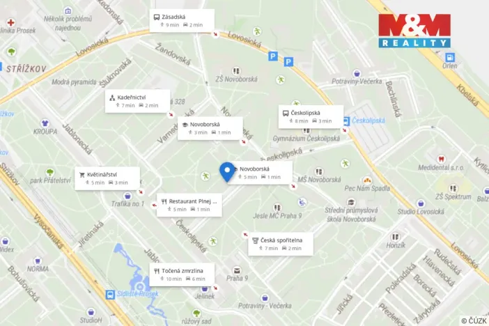 Pronájem bytu 3+1, Praha - Střížkov, Českolipská, 55 m2