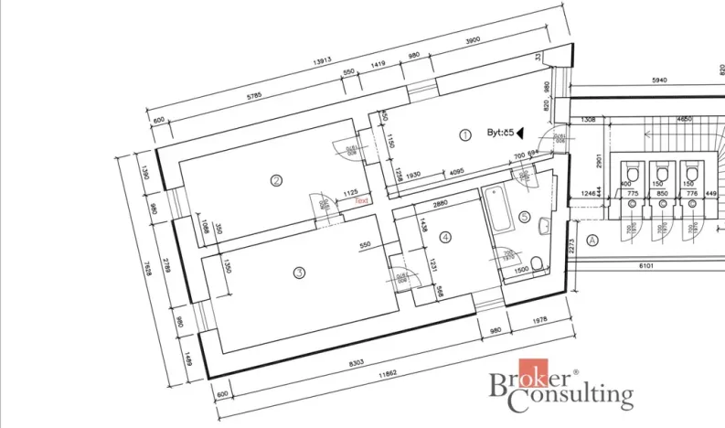 Prodej bytu 3+1, Brno - Komárov, Dornych, 68 m2