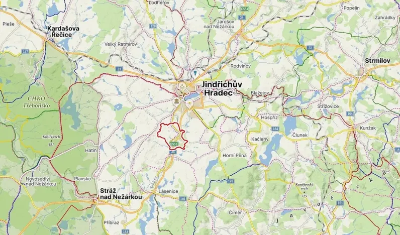 Prodej pozemku, Jindřichův Hradec - Horní Žďár, 16799 m2