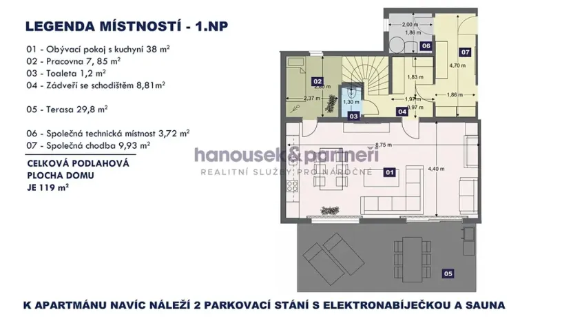 Prodej bytu 3+kk, Volary, 119 m2