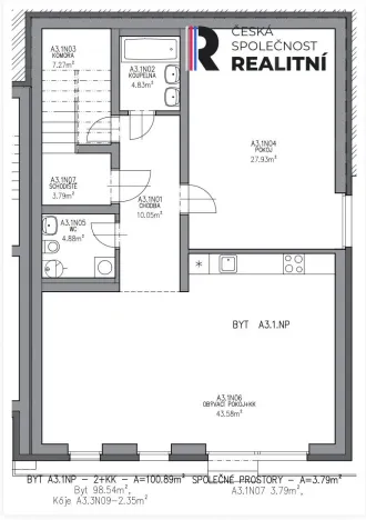 Prodej bytu 3+kk, Březnice, 98 m2