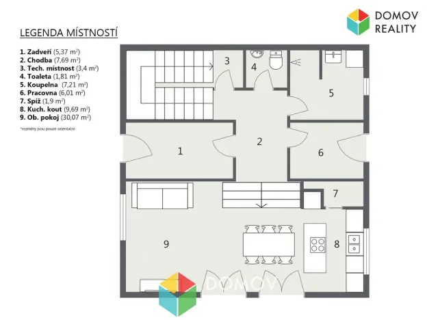 Prodej rodinného domu, Loděnice, Sedmidomí, 158 m2