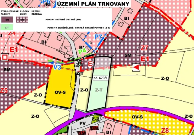 Prodej pozemku pro bydlení, Trnovany, 4564 m2