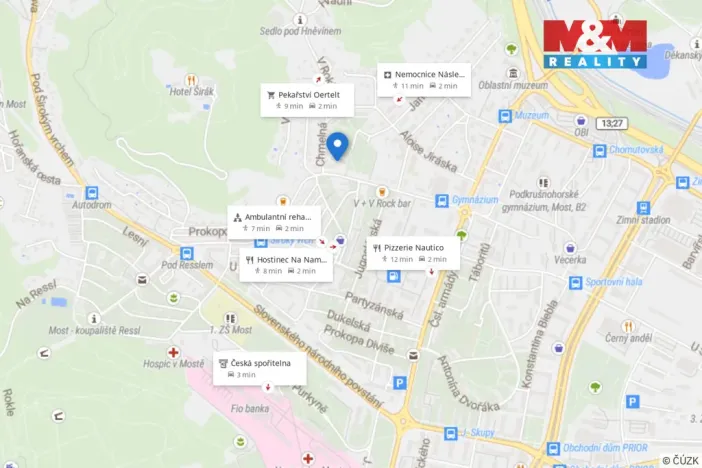 Pronájem bytu 1+1, Most, Jana Opletala, 40 m2