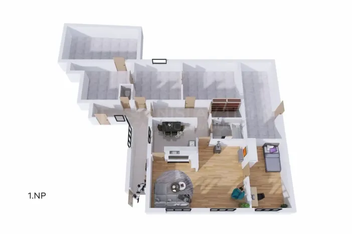 Prodej atypického bytu, Nová Sídla, 92 m2