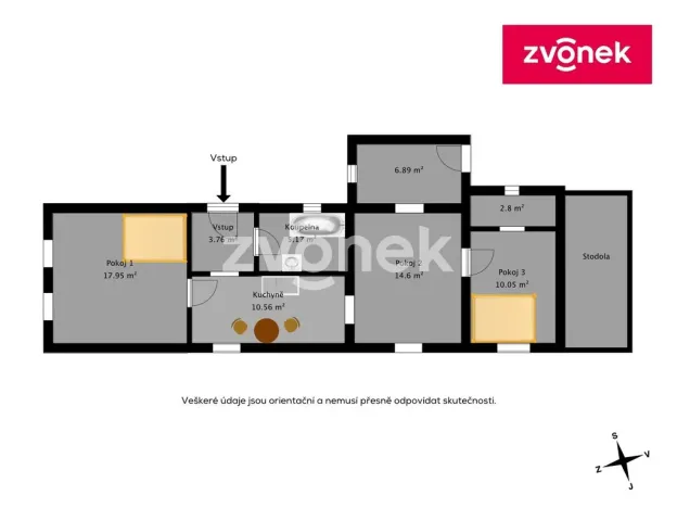 Prodej rodinného domu, Lhotsko, 72 m2