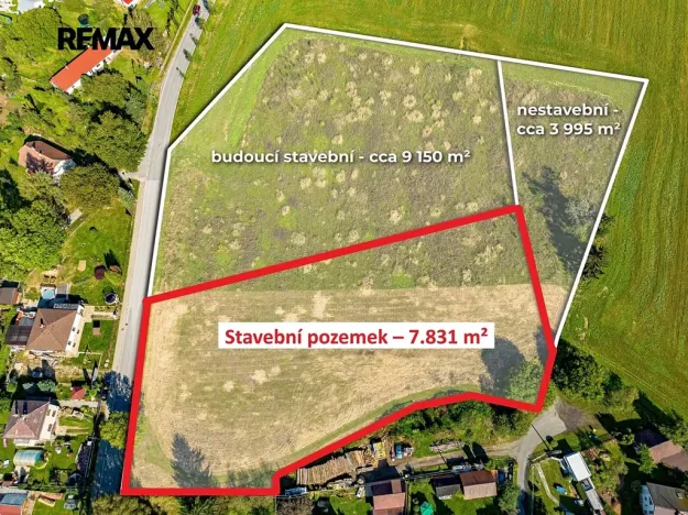 Prodej pozemku pro bydlení, Humpolec, 7831 m2