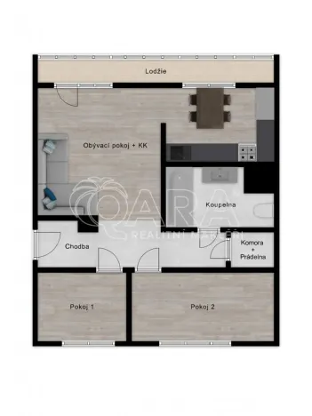 Prodej bytu 3+kk, Praha - Střížkov, Rumburská, 61 m2