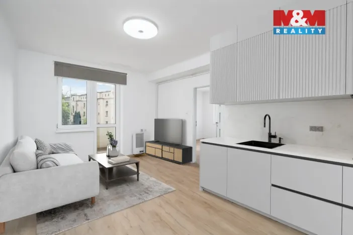 Prodej bytu 1+1, Ústí nad Labem - Klíše, Mezidomí, 47 m2
