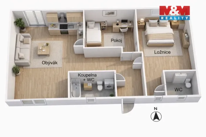 Prodej mobilheimu, Přepychy, 40 m2