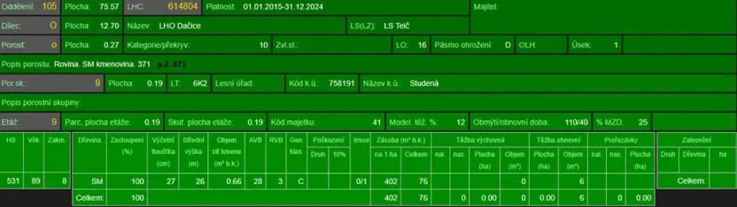 Prodej lesa, Studená, 4659 m2