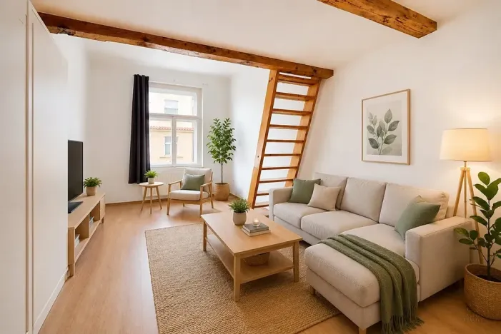 Pronájem bytu 2+kk, Praha - Nusle, Boleslavova, 48 m2