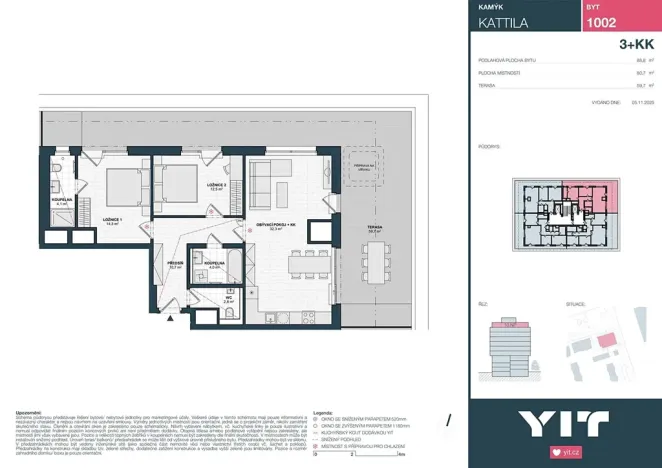 Prodej bytu 3+kk, Praha - Kamýk, Imrychova, 81 m2