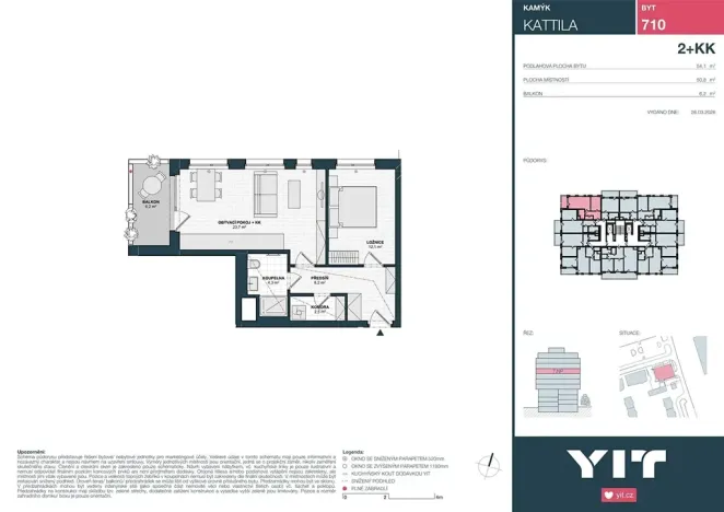 Prodej bytu 2+kk, Praha - Kamýk, Imrychova, 51 m2