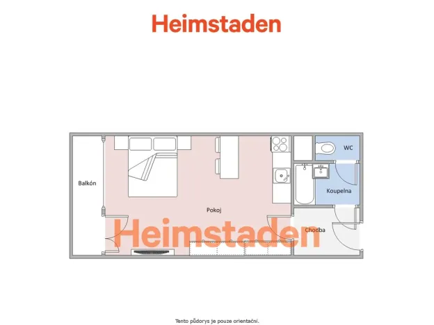 Pronájem bytu 1+kk, Frýdek-Místek - Místek, Československé armády, 24 m2