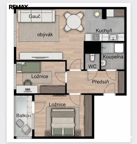 Prodej bytu 3+kk, Praha - Bohnice, Řešovská, 59 m2
