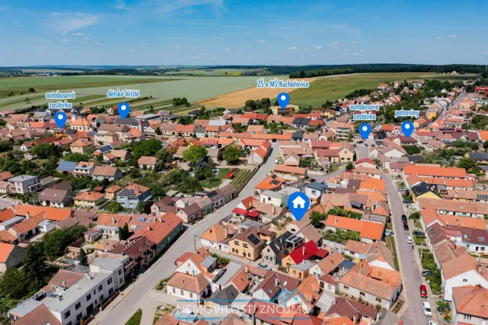 Prodej rodinného domu, Kuchařovice, Prostřední, 73 m2