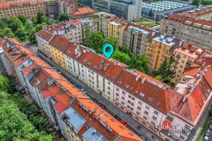 Prodej bytu 1+kk, Praha - Bubeneč, N. A. Někrasova, 49 m2