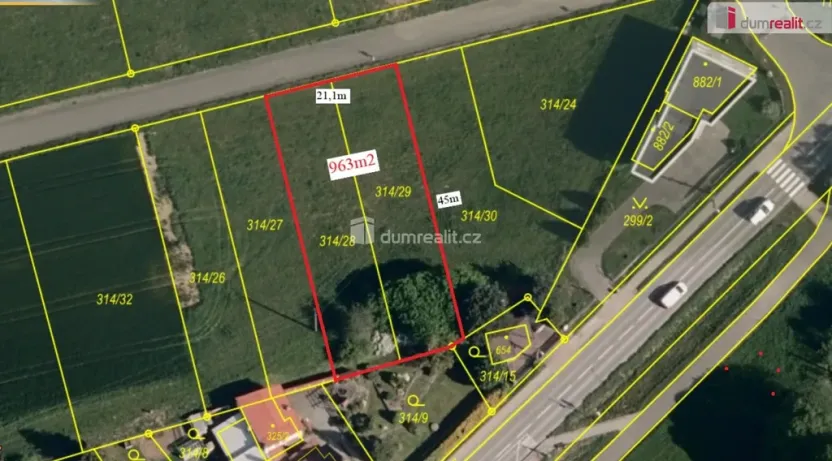 Prodej pozemku pro bydlení, Zlín, Pohanková, 963 m2
