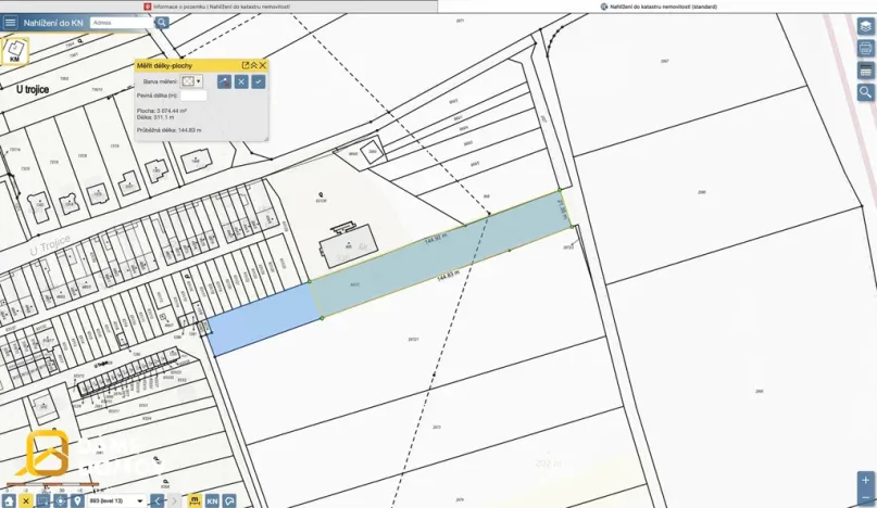 Prodej komerčního pozemku, Otrokovice, 1000 m2