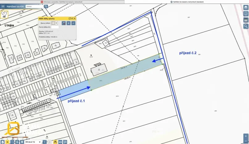 Prodej komerčního pozemku, Otrokovice, 1000 m2
