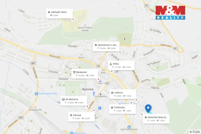 Prodej pozemku pro bydlení, Bučovice, 902 m2