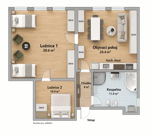Pronájem bytu 2+1, Praha - Bubeneč, Wolkerova, 86 m2