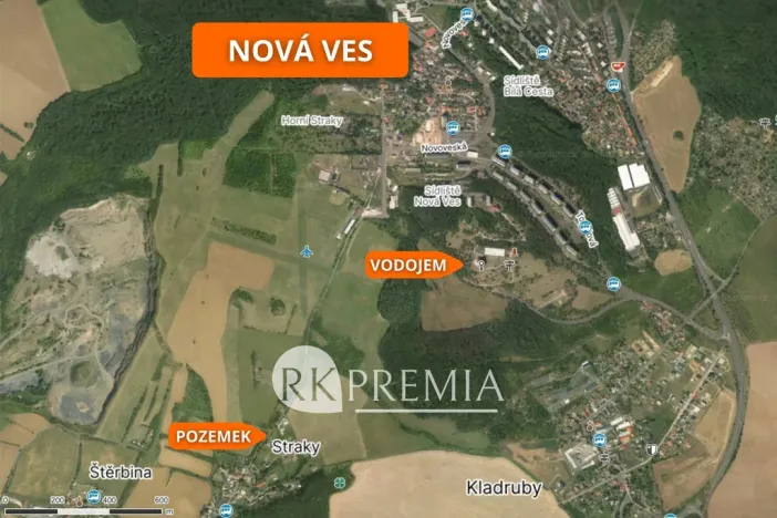 Prodej pozemku pro bydlení, Zabrušany - Straky, 1535 m2