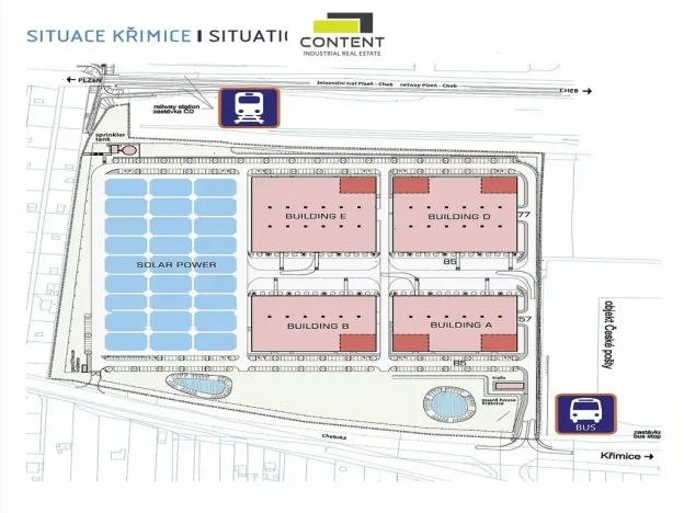 Pronájem skladu, Plzeň - Křimice, Chebská, 4393 m2