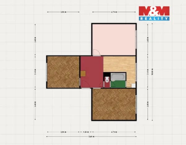 Prodej bytu 3+1, Chodov, Tovární, 65 m2