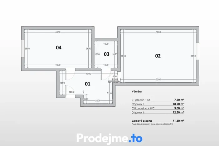 Pronájem bytu 2+kk, Praha - Žižkov, Hartigova, 41 m2