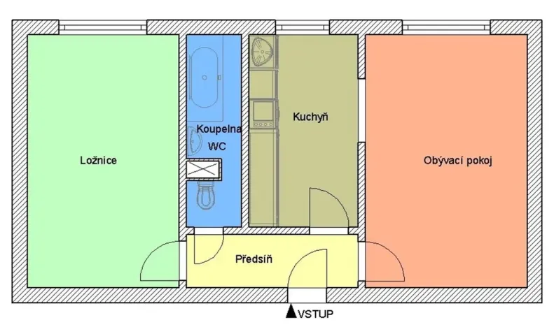 Pronájem bytu 2+1, Praha - Veleslavín, Šumberova, 53 m2