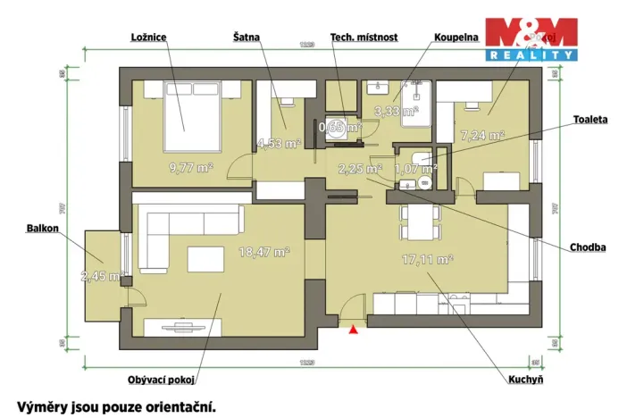 Pronájem bytu 3+kk, Plzeň, Čermákova, 66 m2