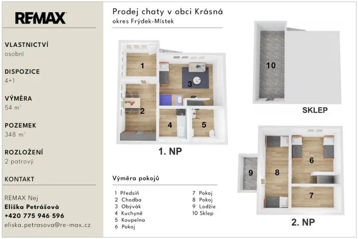 Prodej chaty, Krásná, 54 m2