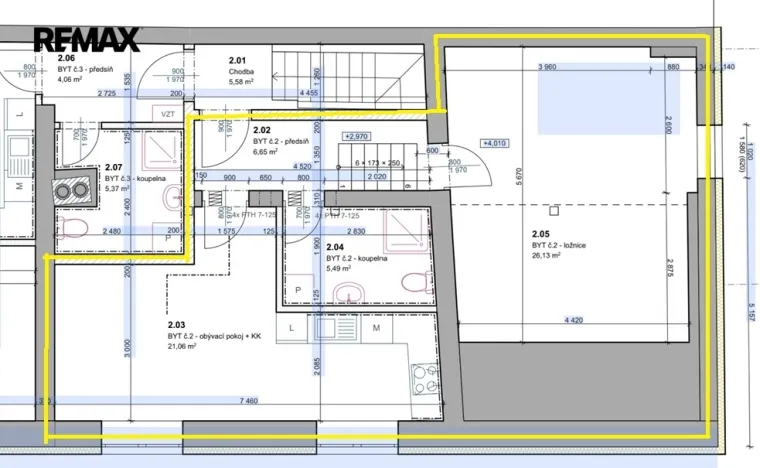 Pronájem bytu 2+kk, Lanškroun - Žichlínské Předměstí, Komenského, 59 m2