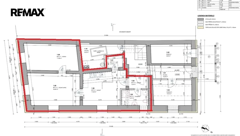 Pronájem bytu 3+1, Lanškroun - Žichlínské Předměstí, Komenského, 81 m2