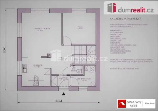 Prodej rodinného domu, Bojkovice, Pitínská, 93 m2