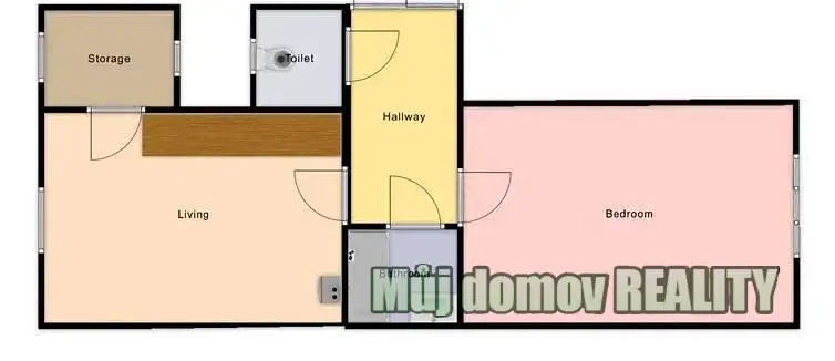 Pronájem bytu 2+kk, Praha - Libeň, Braunerova, 51 m2