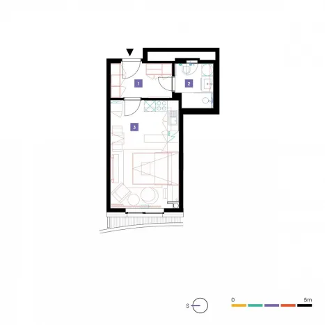 Pronájem bytu 1+kk, Praha - Stodůlky, Mukařovského, 31 m2