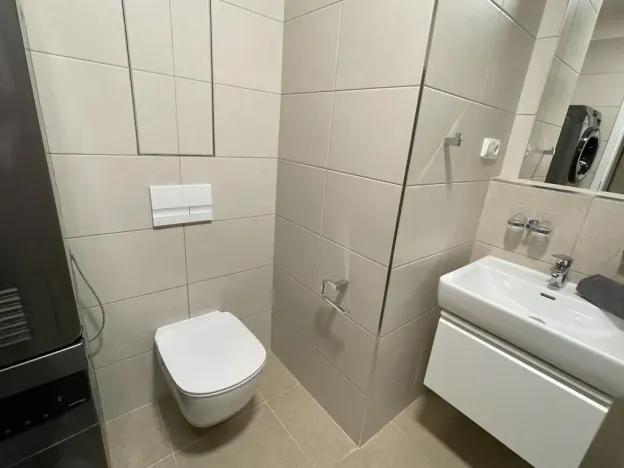 Pronájem bytu 1+kk, Praha - Hlubočepy, náměstí Olgy Scheinpflugové, 49 m2