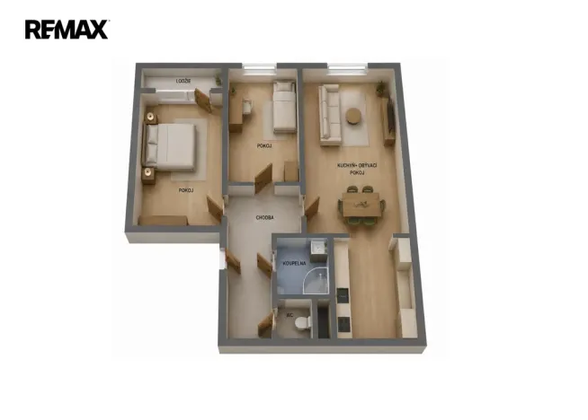 Prodej bytu 3+kk, Příbram - Příbram III, Ryneček, 63 m2